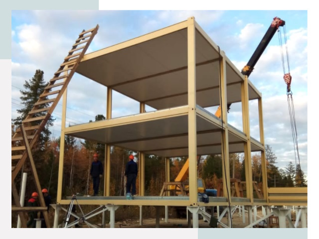 Строительство модульных здания Боровичи