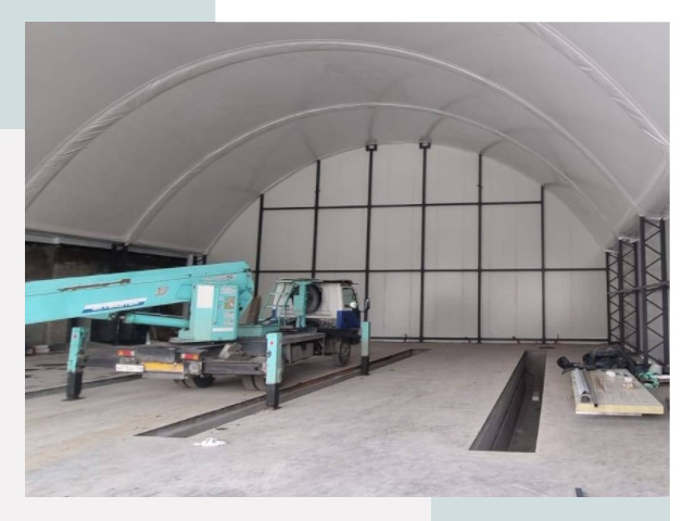 Внутреннее оснащение ангаров в Боровичах