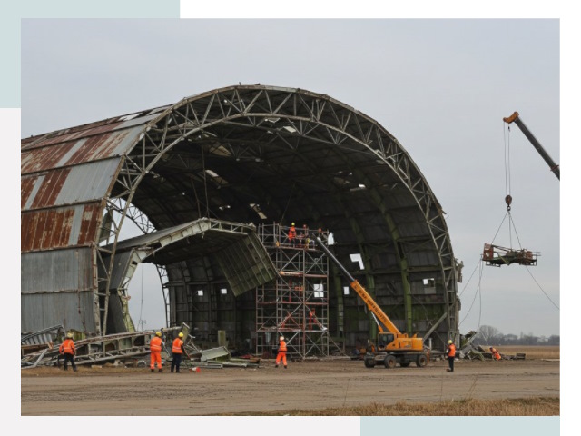 Демонтаж ангаров в Боровичах